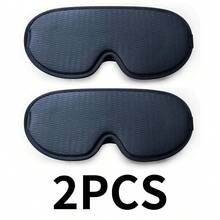 男女睡眠眼罩：遮光睡眠眼罩 - 3D 透气柔软舒适旅行眼罩 - 可调节遮光夜间眼罩，适用于睡眠、学校、返校、旅行、旅行必需品、家居必需品、眼罩、睡眠眼罩 - 黑色 - 查看 13