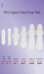 The Honey Pot Company - Herbal Sanitary Pads For Women - Heavy Flow W_Wings - Infused W_Essential Oils For Cooling Effect &Amp; Organic Cotton Cover - Feminine Care - 16 Ct - MàuA - Xem 3