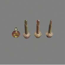 Zinc Plated Hex Head Self-Drilling Screws With Washer, External Hex Drive, Commonly Used For Metal, Furniture, Construction And Repair, High Strength Fasteners - Multicolor - View 9