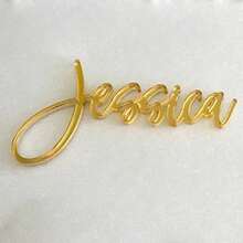 1 Stück personalisierte Acryl Namenskarte - elegante Spiegeloptik für Hochzeiten, Empfänge und Geburtstagsfeier Dekoration - langanhaltend, leicht zu reinigende Gast-Sitzplatz & Torte Dekorations-Zubehör, Hochzeit Gast-Sitzplatz | Platzkarte | Spiegeloptik Tischdekor, Torte Dekorations-Zubehör für Halloween, Weihnachten Veranstaltung & Party Zubehör