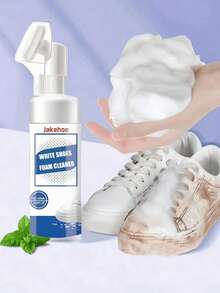 jakehoe Pembersih Sepatu Putih, Untuk Sepatu Sneaker, Sepatu Putih, Menghilangkan Noda Menguning, Larutan Pembersih Portabel Tanpa Bilas, Hadiah Untuk Teman dan Keluarga (Versi Baru atau Lama Acak) - MultiWarna - View 6