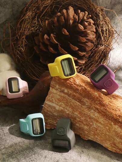 1个/5个/10个装户外徒步计步器，准确记录步数并保存春季足迹