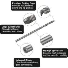 Tap Drill Bit Set, 1pcs 4 - 40 UNC Straight Flute Thread Taps And 1pcs 2.3mm Twist Drill Bits, HSS6542 Screw Tapping Threading Tools - 4-40 UNC + 2.3mm - View 4