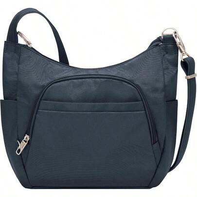 Bolsa cruzada clsica antirrobo, midnight, Una talla, Classic