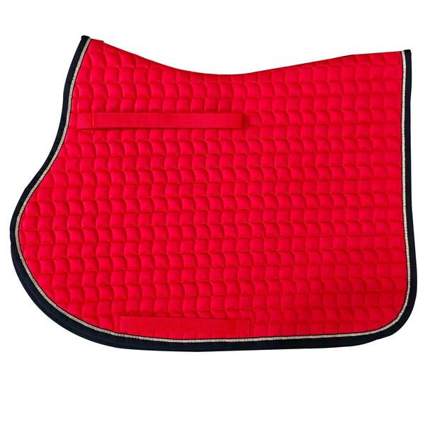 Soft Saddle Pad, Soft Surface Fabric And Comfortable Foam Filling, Compact And Durable Quilted Interior Padding, With Triple-Adjustable Girth Straps, Best For Daily Training And Competition Use.