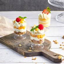 10/20/50 5 Oz Dessert Cup, Tiramisu Cup, Clear Plastic Pie Cup, Round Appetizer Cup, Fruit, Pudding, Mousse, Ice Cream, Party, Wedding, Valentine's Day, New Year - Multiple Colors/random Styles - View 4