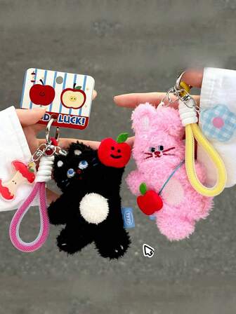 Cute Pet Doll Pendant Backpack Keychain Versatile Pendant Girlfriend Couple Small Gift Car Accessories For Woman Gifts For Women Gifts For Men