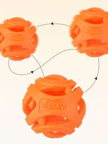 2Pcs Meianju Pet Dog Hollow Ball Toy, Molar - Resistant Elastic Rubber Ball, Outdoor Throwing & Self - Amusement For Boredom Relief, A Great Helper For Interaction And Companion