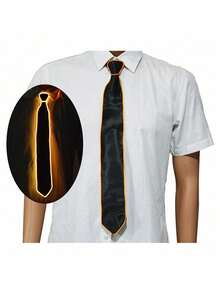 1 قطعة ربطة عنق/ربطة فراشة مضيئة بالليد، ديكور هالوين، تضيء في النوادي الليلية والحانات والحفلات والعروض، إكسسوار زي الأصدقاء للحفلات