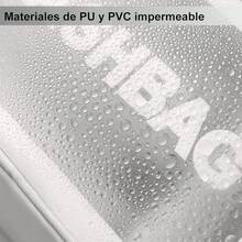 4 Piezas Bolsa de Maquillaje de Viaje, Neceser de Aseo Impermeable para Mujer y Hombre, Cosmetiqueras Transparentes Portatil, Organizador de Cosmético para Artículos de Tocador Baño (Blanco) - Blanco - Ver 2