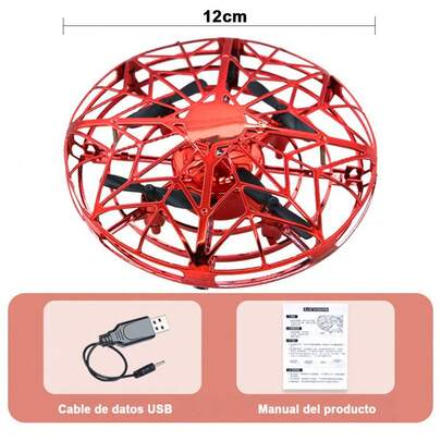 Mini Juguete Giratorio De Drones Voladores UFO Recargable,Juguete volador para niños, avión de inducción inteligente OVNI, disponible en múltiples colores, resistente a caídas y duradero, inducción inteligente, evitación automática, con luz LED, viene con cable de datos USB para cargar, juguete para niños, es un buen regalo, adecuado para regalos de Navidad Y regalos de Año Nuevo, regalos del Día del Niño, juguetes deportivos al aire libre.