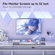 Monitor Mount Gas Spring Monitor Arm Desk Mount Fully Adjustable Fits 17 20 22 23 24 26 32 Inch Monitors Weight Capacity Up To 22 Lbs - Màu xanh lam - Xem 5