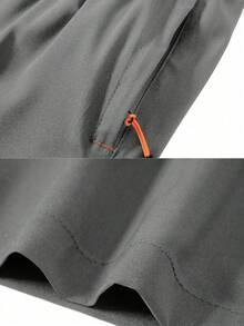 1pc Men's Breathable Elastic Sports Shorts, Suitable For Fitness, Running, Workout, Spring/Summer