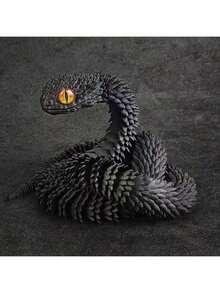 2026 New 3D Printed Snake - Extended Version - Full Articulated Joints - Animal Model Toy - Snake Toy - Home Decor Figurine - Birthday Gift - Easter Gift - Halloween Gift - Christmas Gift - Gift - Toy (Random Eye Color)