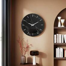 Modern Wall Clock - 23.62 Inch Frameless Marble Glass Wall Clock With Roman Numerals, Non-Ticking Large  Decorative Clock - SF-MC586 - Xem 3
