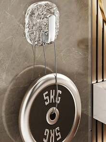 4/8pcs/1pc Strong Adhesive Hooks, No Trace, No Drilling Required, Bathroom Hooks, Kitchen Door Hooks, Clothes & Hat Hooks, Glacier Pattern Self-Adhesive Hooks, Drill-Free Wall Mounted Storage Rack, Suitable For Bathroom, Kitchen, Tableware, Etc. - Multicolor - View 7