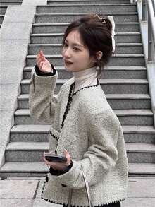 Women's Autumn Jacket, Korean Style, Elegant High-End Vibe