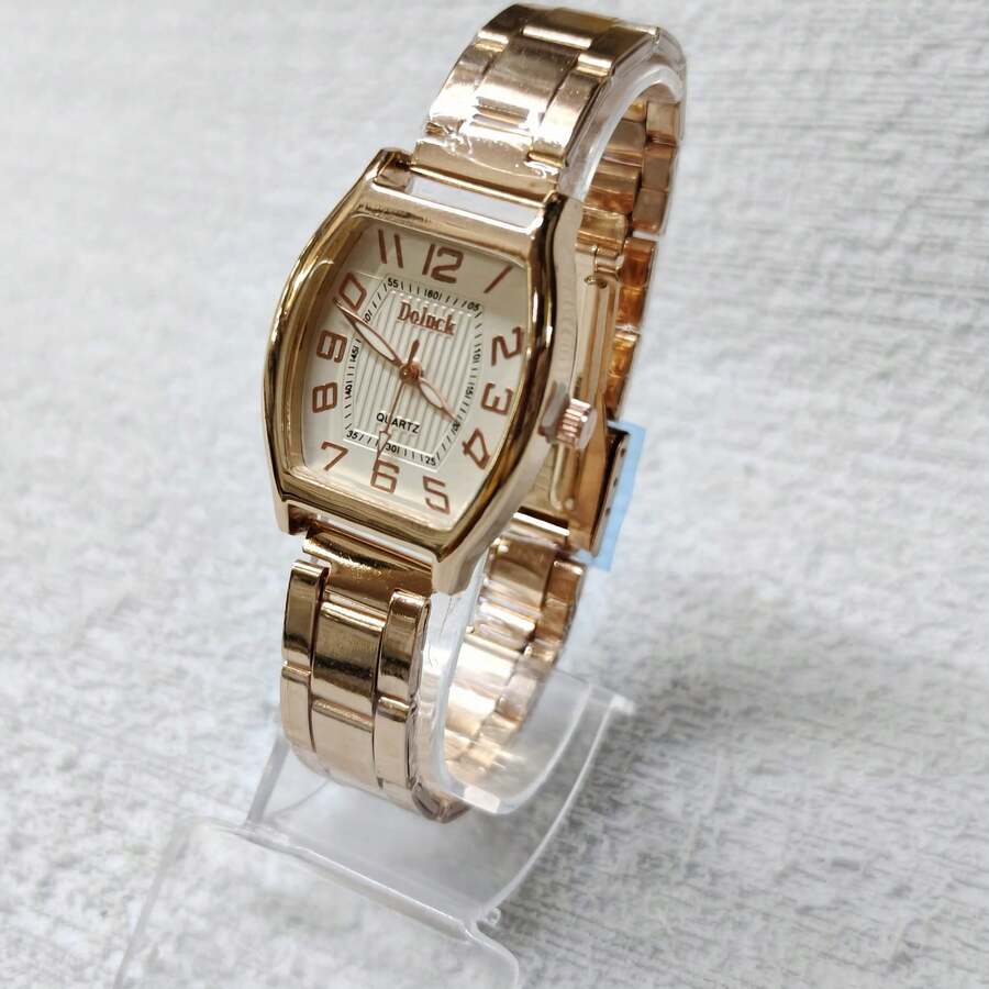 Women's Metal Watch, Classic Barrel Style, Small Launch - Rượu sâm banh - Xem 1