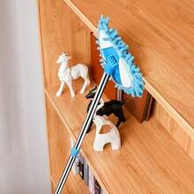 Mocio telescopico per pulizia di soffitti e pareti, mocio triangolare regolabile con tamponi lavabili in microfibra di chenille, spolveratore per pavimenti multi-superficie per spazi ristretti, piastrelle, vetro, auto, articoli essenziali per la casa