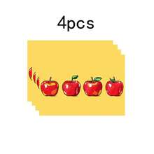 1set/1pc/4pcs/6pcs/100pcs Apple Print Placemats, Heat-Insulating Placemats, Suitable For Home Decoration, Holiday Dining, Kitchen And Party Decoration, Party Placemats, Can Be Given As Gifts