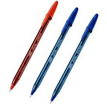 Bic Cristal Ultra Fine Pen Kit 3, 0.7mm Fine Point – Smooth Writing - 2 Blue and 1 Red - View 1