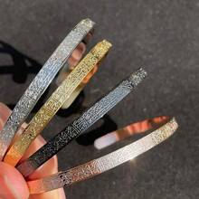 SeuSuk Unisex Stainless Steel C-Shaped Bangle Bracelet, Simple & Stylish Daily Accessory