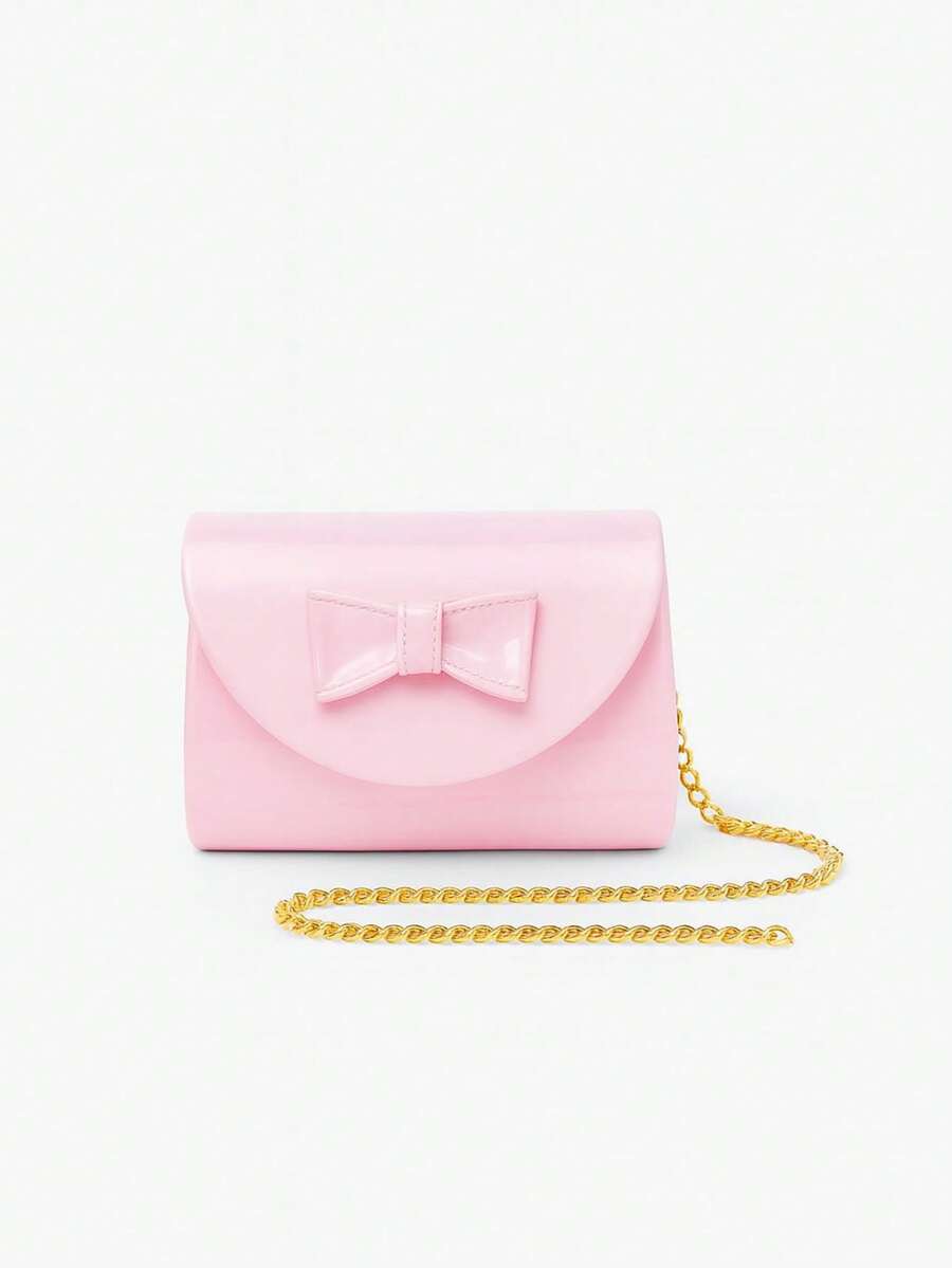 Women's Bow Tie Bag, Cute, Modern, Compact And Comfortable - 淺粉色 - 查看 1