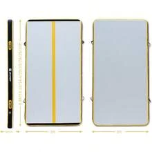 Gymnastics Air Mat Tumble Track Tumbling Mat Iatable Floor Mats With Air Pump For Home Use Tumble Gym Training Cheerleading Parkour Beach Park Water - CarbonYellow - View 2