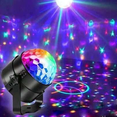 2pcs RGB Disco Ball Party Lights, Suitable For Home Karaoke, Wedding Shows, Clubs, Bars, Room Decor, Home Decor, LED Lights, Party Lighting Synchronized With Music/Decorative Lighting/Remote Control Lighting/Projector Lights/Party Lights/Party Lighting/DJ Lights/Room LED Lights