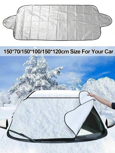Car Windshield Snow Ice Cover With 3 Layers Protection, Windshield Snow Ice Cover With Magnetic Edges Used For Snow Protection, Rain And Sun, Fits For Most Standard Cars & SUV. Christmas Gifts, Perfect For Moms, Besties, Friends & Colleagues Across All Occasions