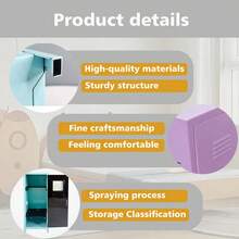 Caja de joyería tipo gabinete de almacenamiento mini, artesanía de pulverización de hierro para almacenar cosméticos, joyas, herramientas de belleza, adecuada como regalo de Navidad, Halloween