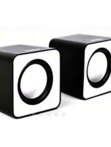 Altavoz Bluetooth Inalámbrico Portátil BS257 - Blanco y Negro - Ver 2