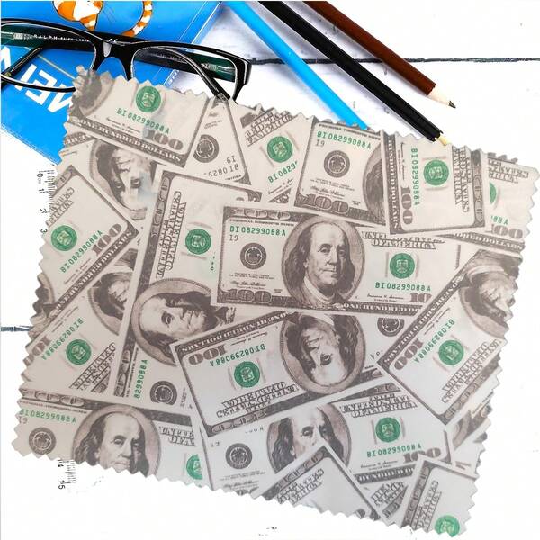 Weiches Brillenputztuch, Dollarschein-Muster Brillentuch, Anti-Beschlag Brillentuch, Winter Linsen Anti-Beschlag Tuch, wiederverwendbar, Mikrofaser Anti-Beschlag Brillentuch, beschädigt die Linsen nicht, spezielles Reinigungstuch für Computer- und Handy-Bildschirme