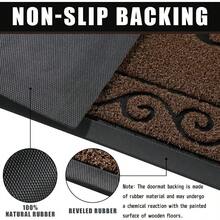Yimobra Welcome Mats For Front Door 29.5x17 Heavy Duty Waterproof Outdoor Door Mat Outside Entrance NonSlip Low Profile Indoor Entryway Mat For Garage Patio Coffee