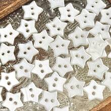 15/25 piezas Botones con forma de estrella y luna perlados, accesorios de ropa, manualidades hechas a mano, decoración DIY - Multicolor - Ver 3