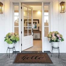 Yimobra Welcome Mats For Front Door 29.5x17 Heavy Duty Waterproof Outdoor Door Mat Outside Entrance NonSlip Low Profile Indoor Entryway Mat For Garage Patio Coffee