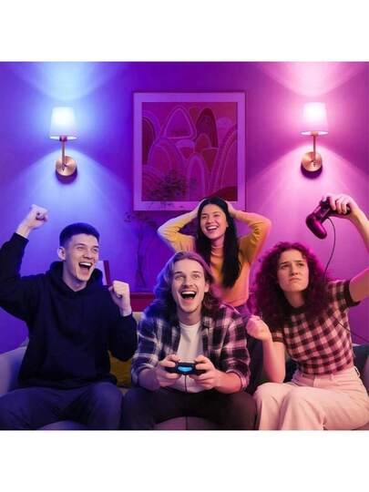 Wand Sconces, Bathroom Vanity Sconces Lighting Wit Fabric Shades, Wireless Installation, Battery Charging, Remote Control Industrial Lamps, Lights Bedroom Living Room Kitchen view 7