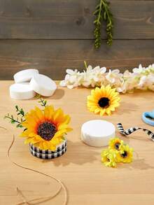 MEHELANY 20/10个白色实心迷你泡沫圆柱体，3.15英寸泡沫花艺工艺品，圆形泡沫块仿真花泥，适用于鲜花和人造花卉的插花，可用于婚礼装饰、派对装饰、婚礼场景中心摆件、母亲节、情人节、礼物、绘画、模型制作、DIY项目，最佳生日礼物 - 白色 - 查看 4