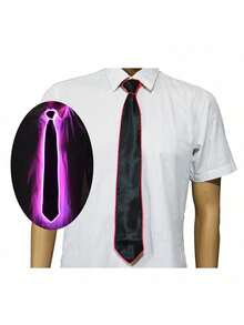 1 قطعة ربطة عنق/ربطة فراشة مضيئة بالليد، ديكور هالوين، تضيء في النوادي الليلية والحانات والحفلات والعروض، إكسسوار زي الأصدقاء للحفلات