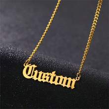 1pc Customized Cuban Link Name Necklace, Suitable For Men, Girl & Children, Personalized Name Pendant Necklace, Custom Name Jewelry, Christmas, Mother's Day Gift - Multicolor 19 - View 4