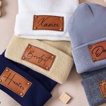 Personalisierte Buchstaben Acryl Strick Beanie, geeignet für den täglichen Gebrauch