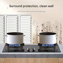 1pc Kitchen Stove Splash Guard, Aluminum Alloy Foldable Splash Proof Oil Baffle, Heat Resistant Cooking Splash Protector For Stovetop, Countertop And Wall - Multicolor - View 8