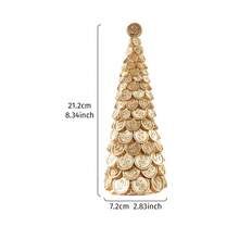 1 件创意圣诞树，橡子、松果、美元、比特币形状树脂装饰，逼真的圣诞树雕像，适合桌面、展示、室内圣诞装饰、礼物
