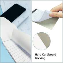 8 piezas de repuesto para bloc de notas de 3 x 5 pulgadas, bloc de notas pequeñas con 30 hojas cada bloc de notas de papel rayado universitario, color blanco - 1 - Ver 5