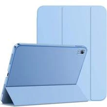 Funda compatible con iPad (A16) de 11.ª generación de 11 pulgadas de 2025, iPad de 10.ª generación de 10.9 pulgadas de 2022, funda protectora con soporte y carcasa trasera de PC translúcida, compatible con Touch ID, color azul marino. Compatibilidad: especialmente compatible con iPad (A16) de 11.ª generación de 11 pulgadas de 2025 (modelo: A3354, A3355, A3356)