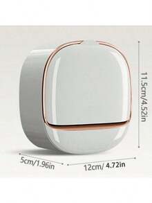 Jabonera de pared, jabonera de pared de lujo con tapa, jabonera impermeable con caja de drenaje, jabonera de plástico sin taladrar para baño, contenedor de drenaje de jabón único para decoración del hogar y baño, verano, baño, ducha, viaje, portajabones, artículos de tocador, accesorio de baño, estantería de almacenamiento de baño.