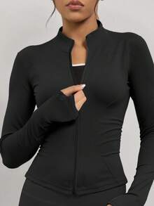 Soyun 女士秋冬瑜伽上衣和喇叭裤，休闲家居服和健身日常服 - 黑色 - 查看 6