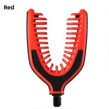 Soporte de caña de pescar de silicona - Sujeta de forma segura las cañas de pescar, evitando que se deslicen y protegiéndolas. Perfecto para viajes de pesca, pesca en lagos/ríos y para montar el equipo de pesca. Adecuado para pescadores que utilizan diferentes cañas de pescar durante la pesca en agua dulce o salada. Accesorios de pesca, soporte de silicona para caña de pescar - Rojo - Ver 7