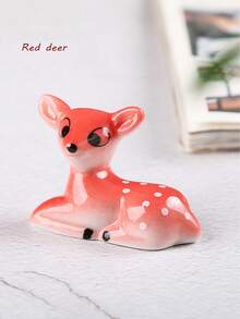 ¡Feliz Navidad! Plato de servir de cerámica con diseño de reno navideño, soporte para palillos chinos, soporte para tenedor y cuchara con diseño de ciervo de dibujos animados, cojín de vajilla para uso diario, soporte decorativo para bolígrafos, decoración de mesa navideña, decoración de mesa para fiestas.