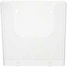 WallMounted Document Organizer Transparent File Holder For Office Stylish File Rack For Pamphlets Magazines And Documents Plastic Design Efficient Office Organization